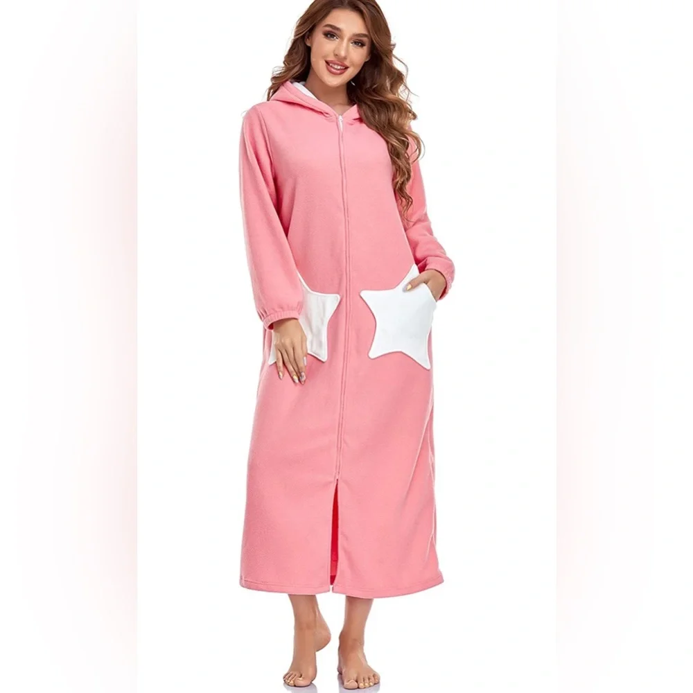 Fleece Hoodie Dress/Kaftan Dress - Picture 3 of 6